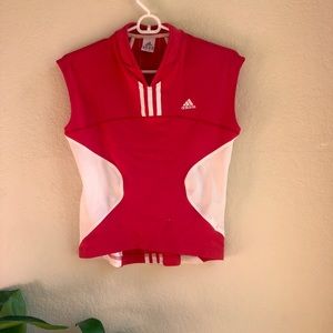 Adidas Red Tennis or Golf Top XS